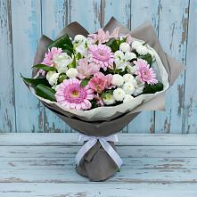Букет цветов из:  Герберы, Альстромерии и Хризантемы #REPLACE_PRED# Кузнечное
