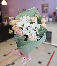 Букет милый в Кузнечное Букет цветов из: Хризантемы и Розы в Кузнечное