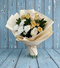 Букет цветов из:  Розы и Хризантемы в Кузнечное