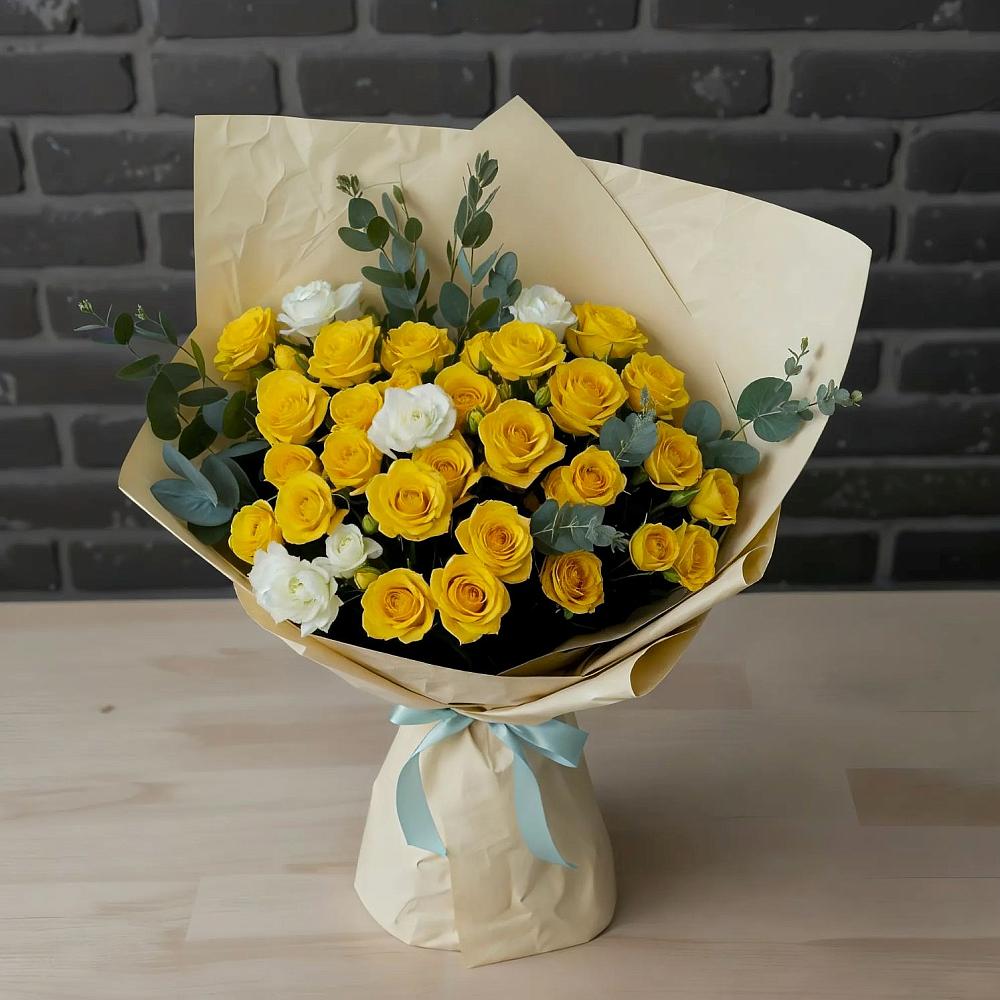 Букет цветов из: Розы в Кузнечное