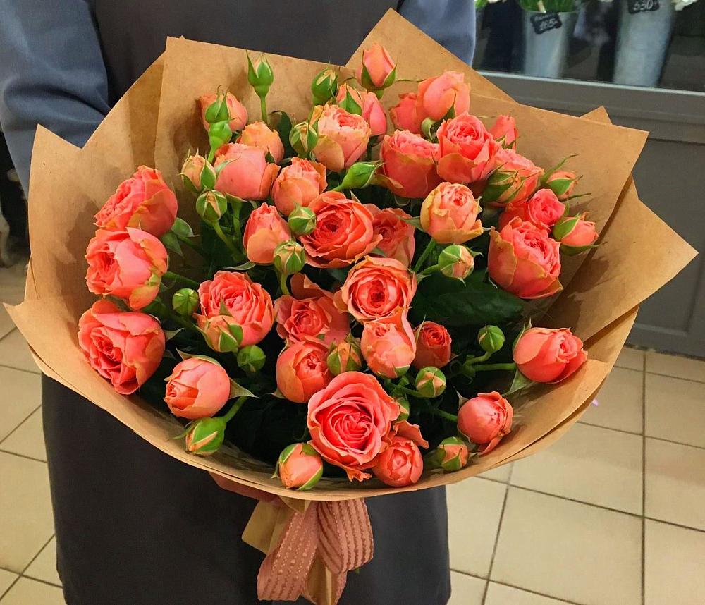 Букет Розовый десерт в Кузнечное Букет цветов из: Розы в Кузнечное