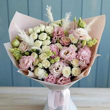 Букет цветов из:  Альстромерии и Розы в Кузнечное
